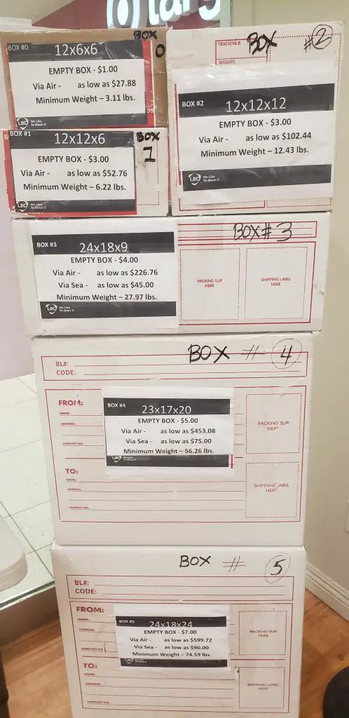 Balikbayan Box Size