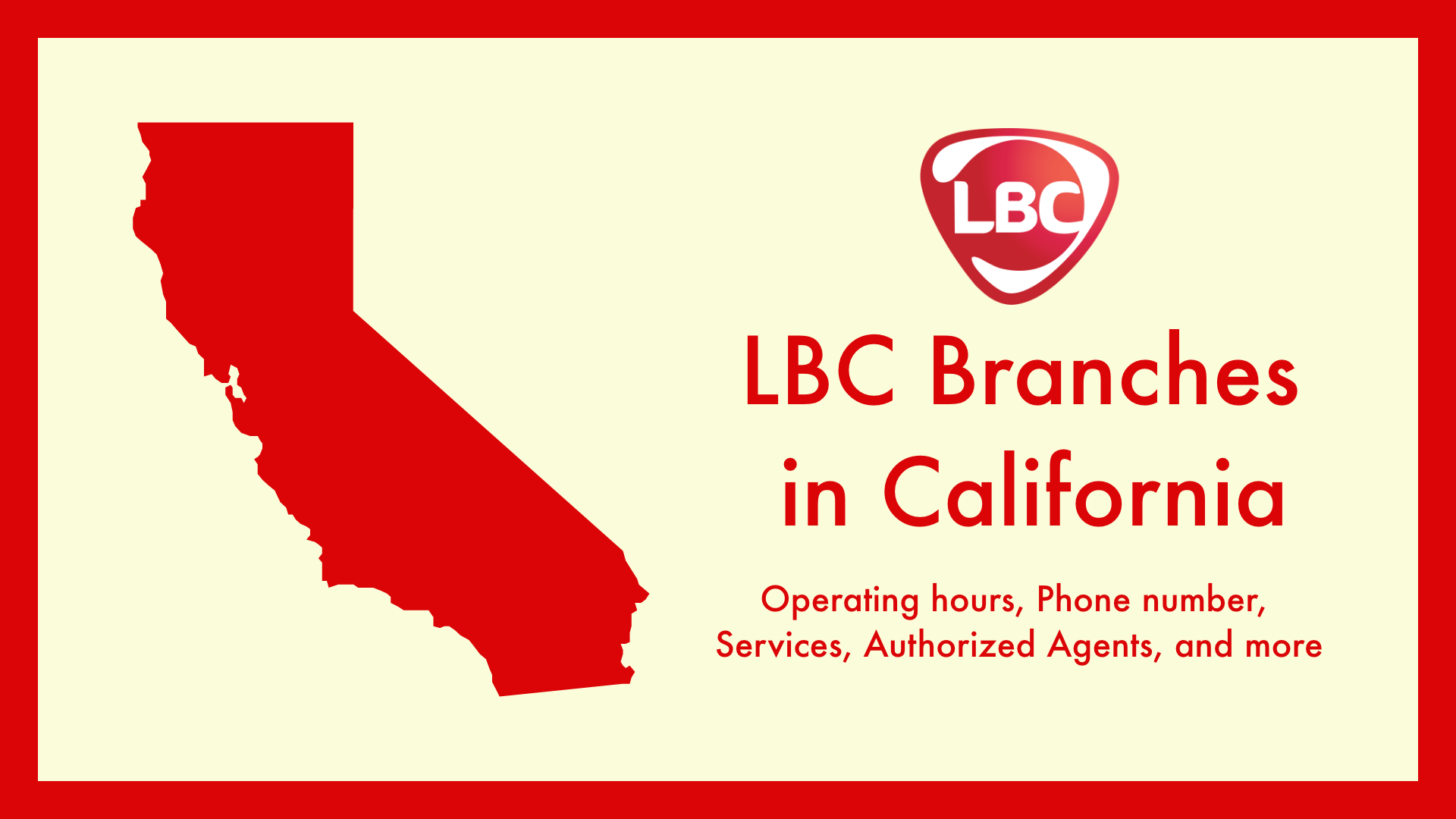 LBC Express Branches in California - Services, Timings, and more. - LBC ...