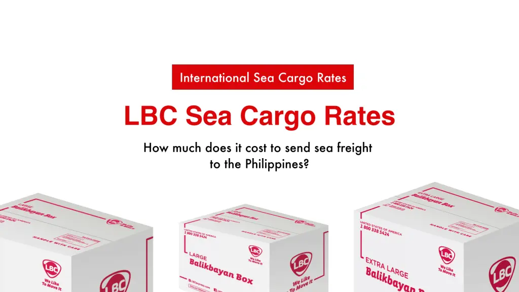 Featured image with the title LBC Sea Cargo Rates and three Balikbayan Boxes