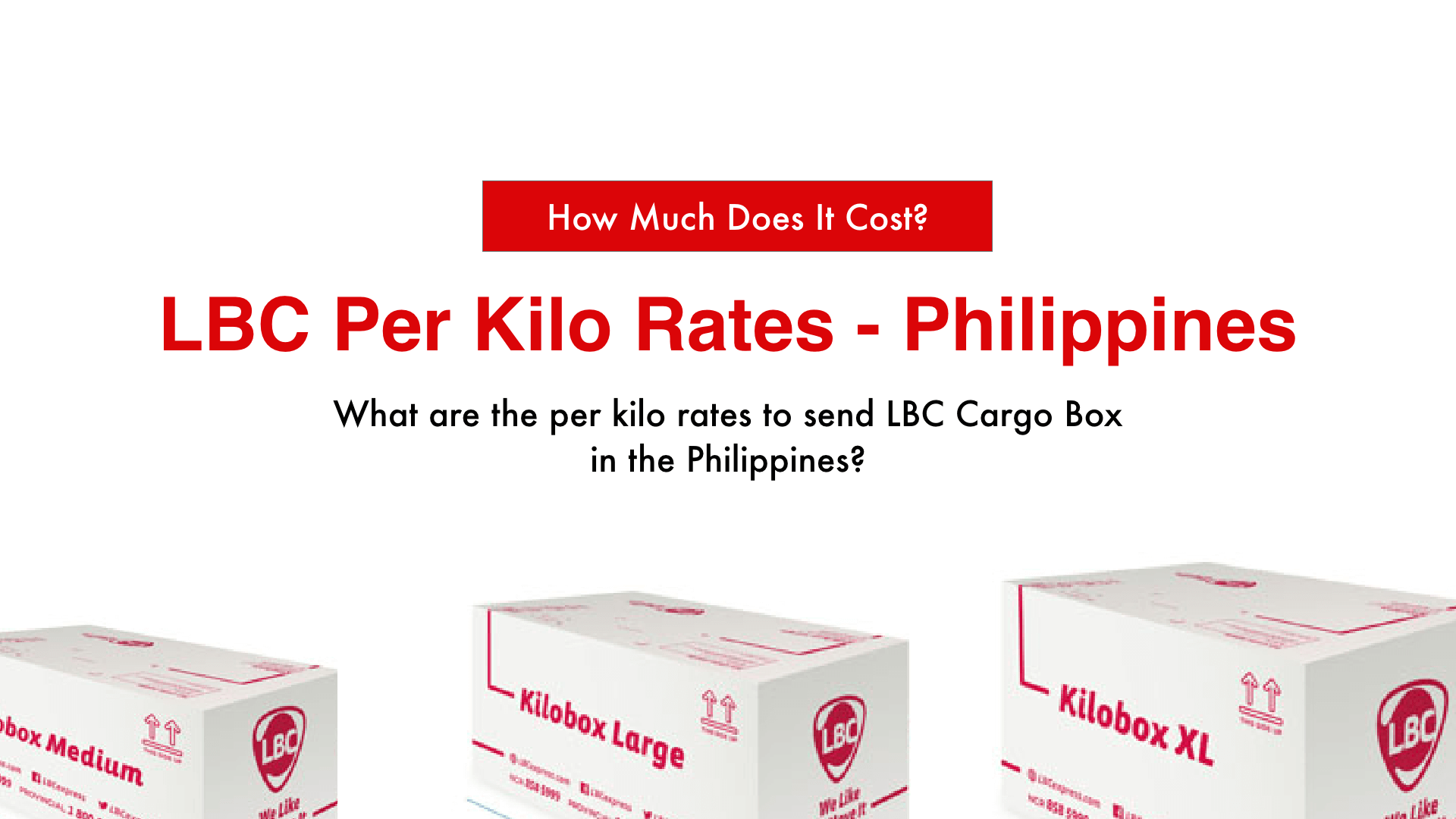 LBC Express Per Kilo Rates in the Philippines